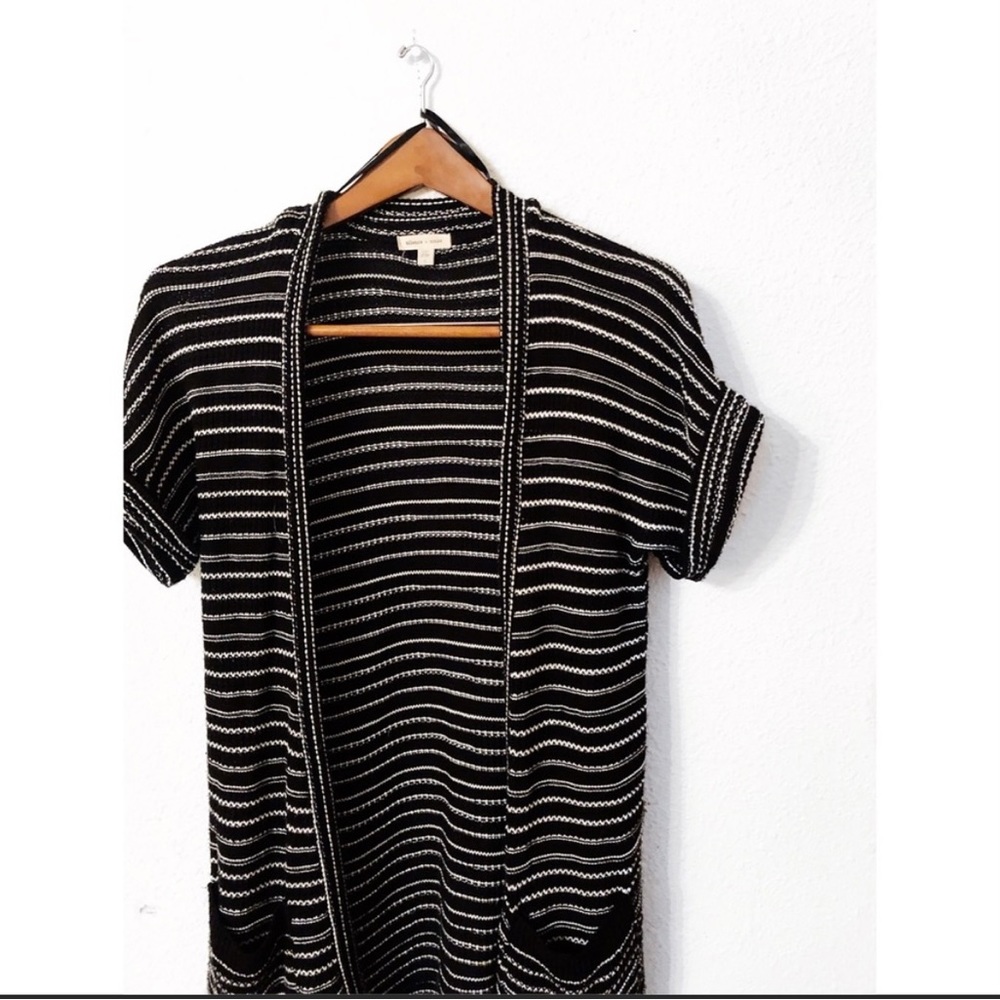 Silence + Noise knitted striped cardigan